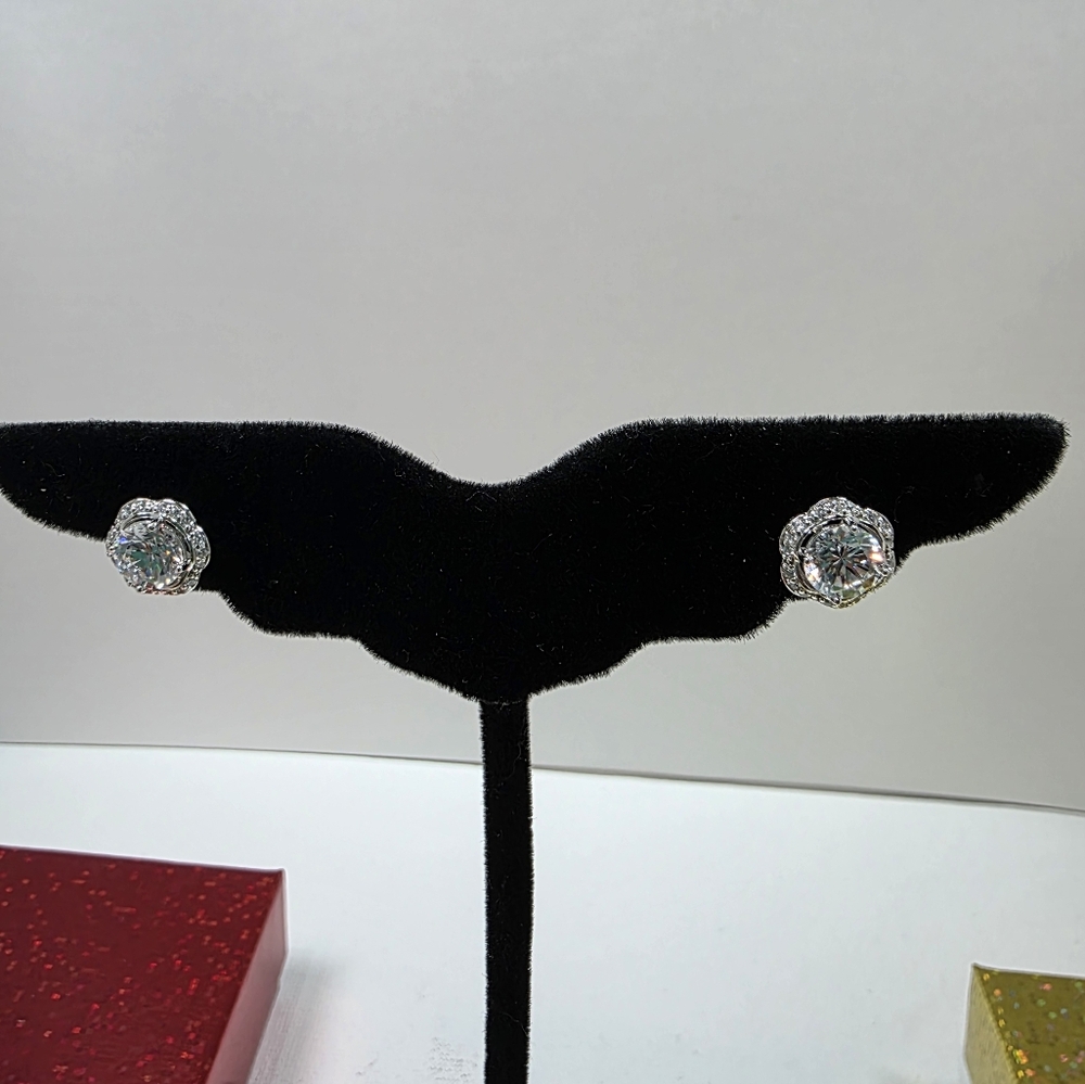 Elegant Silver Stud Earrings